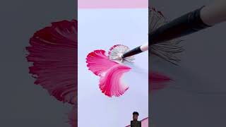 Flower touching painting art #art #drawing #shortvideo