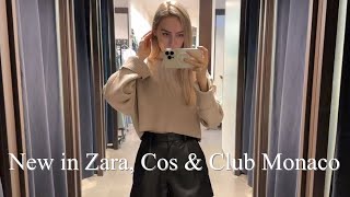 COME SHOPPING WITH ME: New in Zara, Cos, Club Monaco & Bimba Y Lola | Black Friday shopping 2022