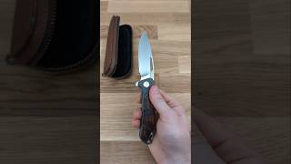 Orca 2.0 Frame Lock Flipper with Ironwood Inlay (Serial #19) - M390 by Arno Bernard Sr.