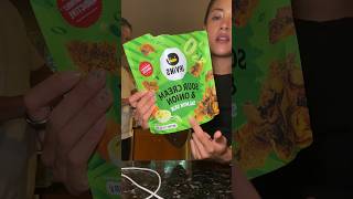 VIRAL Irvins salmon skin taste test #tastereview #tastetest #snackreview #couples #shorts #foodie