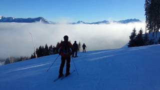 Спуск в облака Цель ам Зей Австрия Zell am See