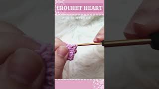 Easy Crochet HEARTS 💕💖 Full tutorial in my channel 👉💕🌺 #shorts