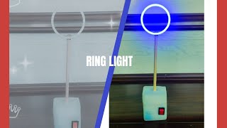 How to make to rechargeable ring light at home/diy idea/colorful ring light/night lump/smart light