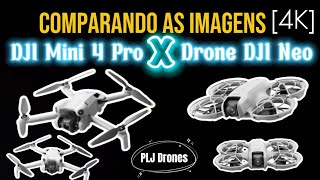 193 - 4K - Drone - DJI Mini 4 Pro X DJI Neo - Comparação de Imagem em 4K #drone #djimini4pro #djineo