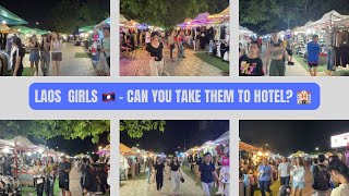 Vientaine Nigth Market: Beautiful Laos Girls 🇱🇦