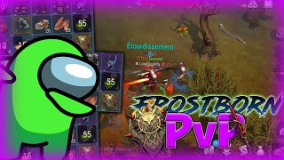 pvp again full runes players with legendary loot 💫💰..! (frostborn pvp)