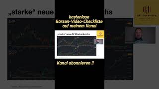 Aktien mit neuem starken 52 Wochen Hoch! Watchlist mit starken Aktien! #aktien #aktienmarkt