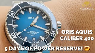 Oris Aquis Caliber 400 First Look 5 DAYS POWER RESERVE!! 🤯