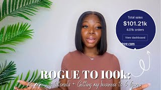 ROGUE TO 100K: No more Wig Tutorials?! + Documenting getting my business to 6 figures! | Lou xoxo