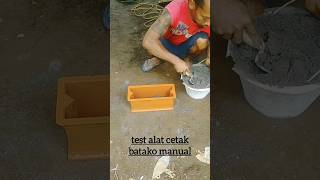 test alat cetak batako manual.|| #welding #diy #diycrafts #homemade #ideas #trendingshorts #craft