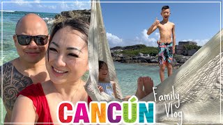 CANCUN Mexico Part 1, Full Family Vlog at Grand Sirenis Riviera Maya Resort |  JustSissi