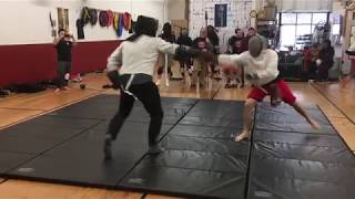 Thai Spear Sparring HEMA Sword Match