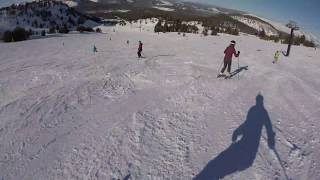 Face of Five run on Chair 5 (High Five) - Mammoth Ski Resort