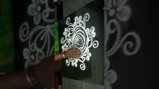 simple and easy kolam design 🧡🌺traditional kolam ❤🧡kutty kutty kolam