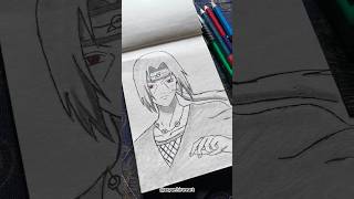 Itachi uchiha drawing 😱✨| anime drawing | drawing #shorts#anime#naruto  #drawing#art