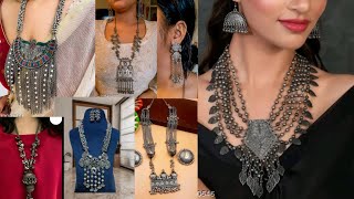 Oxidised jwellery (necklace set )from meesho  #𝙛𝙖𝙨𝙝𝙞𝙤𝙣 #𝙮𝙤𝙪𝙩𝙪𝙗𝙚𝙫𝙞𝙙𝙚𝙤𝙚𝙨#𝙤𝙭𝙞𝙙𝙞𝙨𝙚𝙙𝙟𝙬𝙚𝙡𝙡𝙚𝙧𝙮 #𝙝𝙖𝙪𝙡𝙫𝙞𝙙𝙚𝙤