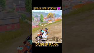 FASTEST😈  DOUBLE SNIPER KING 👑 PUBG BGMI | DANGER RAKA🔥#shorts #short #viral #sniper #trending #pubg