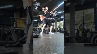 200 lbs barbell shoulder press