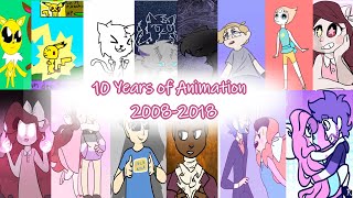 10 years of animation (2008-2018)