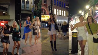 Nightlife London Walk Saturday night 2023 | London tour in 4K