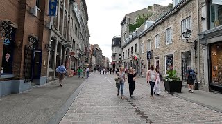 [4k] A little Europe in Canada. Old Montreal walk. Summer, 2022 #montreal #oldmontreal