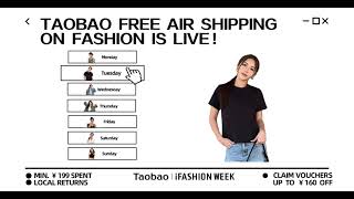 Taobao Free Air Shipping on Fashion is live! (SG,H)