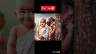 😘🥰 Cute little monks 😘🥰 part 86 #viral #viralshort #youtubeshorts