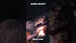 Ashley doesn't need Leon #shorts #re4remake