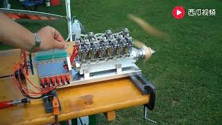 V 12 miniature engine