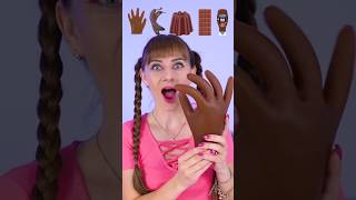 ASMR Emoji Eating Brown Food Jelly, Banana Mukbang 😅😋#shorts