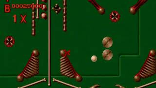 Virtual Pinball gameplay on Sega Genesis