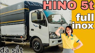 Xe Tải HINO XZU730 5 TẤN THÙNG MUI BẠT NHÔM FULL INOX ĐÀ SẮT | alo HINO nghe