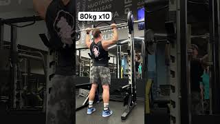 80kg x10 #shoulderpress #gym #fitness #workout #training #fitfam #shortvideo #shorts #short #abs