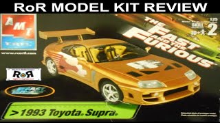 Toyota Supra Turbo 2 Fast 2 Furious 1:25 Scale AMT 38191 -Model Kit Build & Review