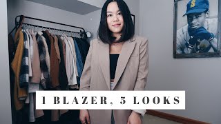 STYLING AN OVERSIZED BLAZER || 5 Looks + a Giveaway!