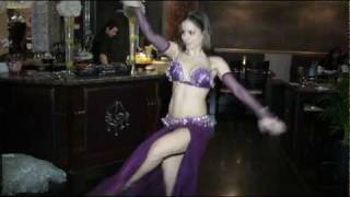 Belly Dance With Stick - Giselle - راقصة شرقية Piano Restaurant London