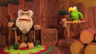 Impressive cranky kong animatronic in Super Nintendo Land