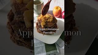 Apple Cinnamon Pancake-new go-to pancake for fall #applecinnamon #pancake #vegan #recipe #glutenfree