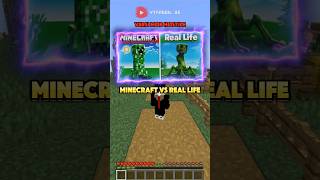 REAL LIFE VS MINECRAFT MOB HOSTILE PART 7 #minecraft #shorts #reallife