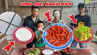 Hữu Bộ | Thử Thách Vòng Quay Ăn Xúc Xích Giành Phần Thưởng Và Hình Phạt