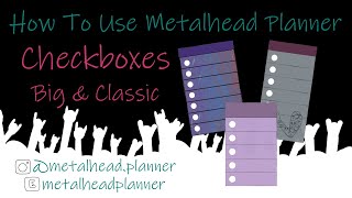 How to Use Checkboxes from Metalhead Planner Shop | Sticker How To | Etsy Shop Owner