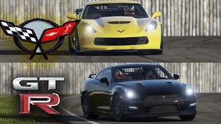 Forza 7 - 2015 Chevy Corvette ZO6 vs Nissan GT-R  - TOP GEAR Track Battle