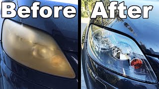 How To Clean & Restore Headlights | Faded Headlight Restoration