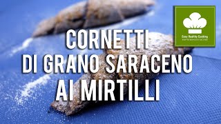 Cornetti di farina di grano saraceno con marmellata di mirtilli | Ricetta | Senza glutine e lattosio