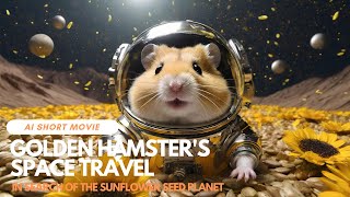 Golden Hamster's Space Travel: In Search of the Sunflower Seed Planet | AI Short Film Movie