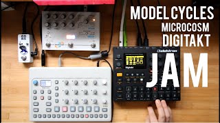 Elektron model cycles to microcosm ,digitakt dawless jam 28/8/22 ambient,electronica