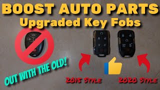 2006-2016 Impala/Limited (9th Gen) Upgraded Key Fobs From BOOST AUTO PARTS 2015/2020 Silverado-Style