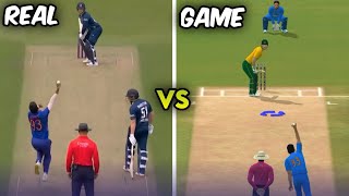 "Jasprit Bumrah: Real vs RC24 Bowling Action - Side-by-Side Comparison" 🥶 ||