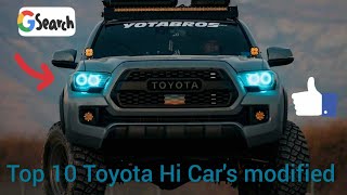 This are the Top 10 Toyota Hi Car's modified #nasautoblackmechanic