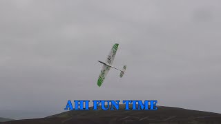 Back to Slope Soaring-TJIIC Magnus, Mini Vision, and Dreamflight AHI,Light Winds and Boomer Thermals